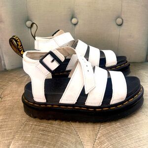 Airwalk Dr. Marten white strappy platform sandal